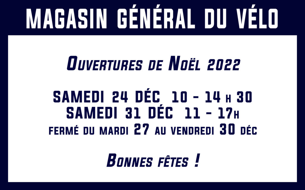 Ouvert Samedi 24 décembre de 10 à 14h30
Ouvert samedi 31 décembre 2022 de 11h à 17h
